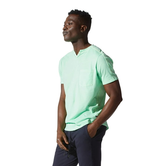 Good Man Brand Premium Cotton Jersey V-Notch Neck Crew Shirt (Midori, X-Large, Shirts and Tops)
