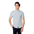 thumbnail image 1 of Good Man Brand Simple Dot Woven On-Point Long Sleeve Shirt (Navy Clover Mid Century, Medium), 1 of 5