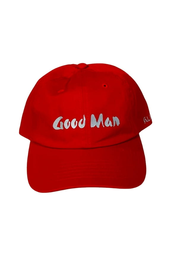 Good Man Fitted Dad Hat - Red, One Size