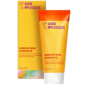 Good Molecules Hydrating Facial Cleansing Gel - Face Wash with Rosewater and Pineapple Extracts to Brighten, Cleanse, & Moisturize, Skincare for Face, 6.7 fl oz