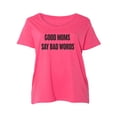 thumbnail image 1 of Good Moms Say Bad Words Womens Plus Size Scoopneck Tee, 1 of 1
