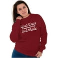 thumbnail image 1 of Good Moms Sometimes Say Bad Words Women Crewneck Sweatshirt Brisco Brands 3X, 1 of 6