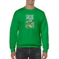 thumbnail image 1 of Good Mood Daisies W Froggie Sweatshirt Men -Image by Shutterstock, Male 4X-Large, 1 of 4