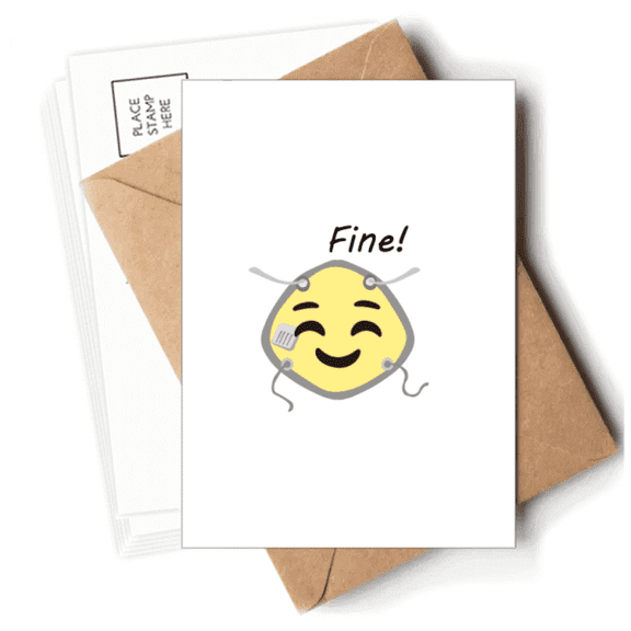Good Mood Face Expression Fain Postcards Envelopes Blank Note Cards Mailing