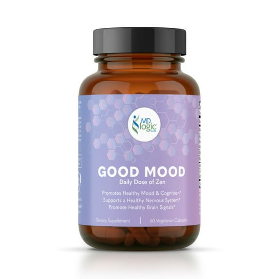 MD Logic Health Good Mood Nervous System Support Promotes Calming Mood 5-MTHF Neurotransmitters