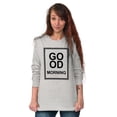 thumbnail image 1 of Good Morning Awake Fashion Stylish Women Plus Size Long Sleeve Graphic Tee Brisco Brands 2X, 1 of 5