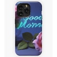 thumbnail image 1 of Good Morning Blue Rose Smoke Neon Background Graphic A734&nbsp;Phone Case for iPhone 11 to 17 Pro Max, 1 of 2