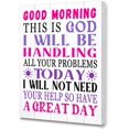 thumbnail image 1 of Good Morning Christian Bible Canvas Wall Art,Motivational Scripture Art Canvas Prints Framed Wall Artwork Ready to Hang For Christian Home Bedroom Office Church Religious Wall Decor-12 x 15 Inches, 1 of 6