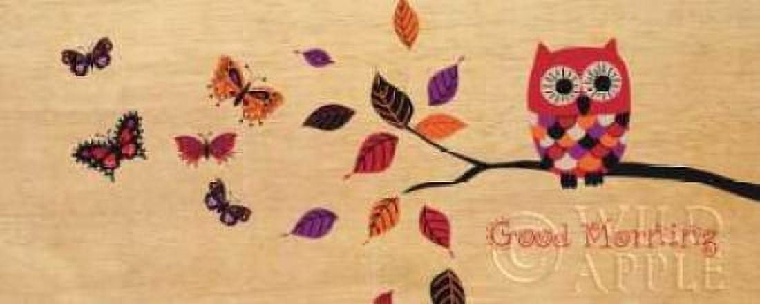 Good Morning Owl Canvas Art - Wild Apple Portfolio (10 x 20)