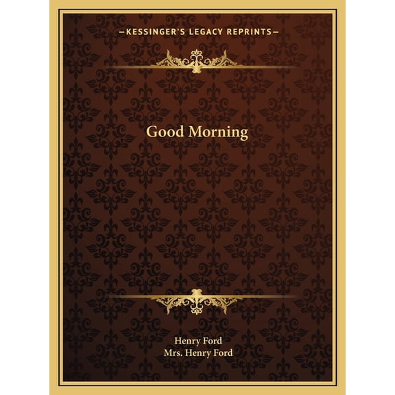 Good Morning (Paperback)