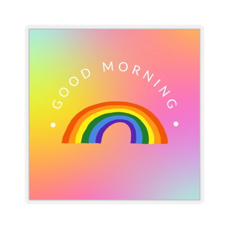 Good Morning Rainbow Stickers