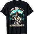 thumbnail image 1 of Good Morning Sasquatch Find Peace In Your Morning Sasquatch T-Shirt All Size S-5Xl, 1 of 4