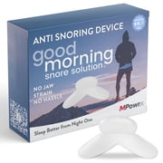 Good Morning Snore Solution Anti Snoring Mouthpiece for Adults, Tongue Retaining Snore Stopper Mouth Guard for Snoring, Regular Size