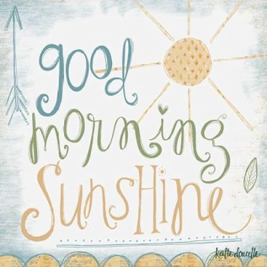 Good Morning Sunshine Canvas Art - Katie Doucette (24 x 24)