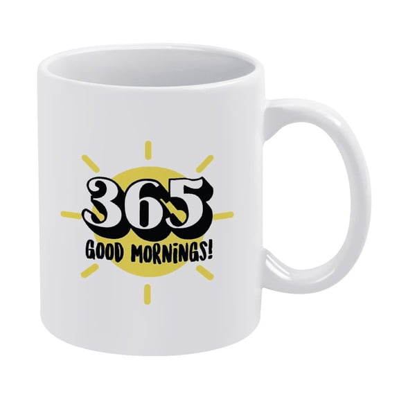 "Good Mornings" Romantic Coffee Mug,11oz - Birthday Gift for Men And Women, Couple Gift for Boyfriend, Girlfriend, Christmas Love Present