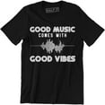 thumbnail image 1 of Good Music Comes With Good Vibes DJ Music Lover Men's T-Shirt, 1 of 4