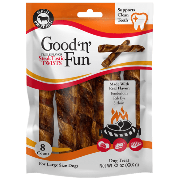 Good N fun 8 Count Steaktastic Twists