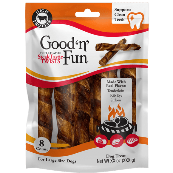 Good N fun 8 Count Steaktastic Twists