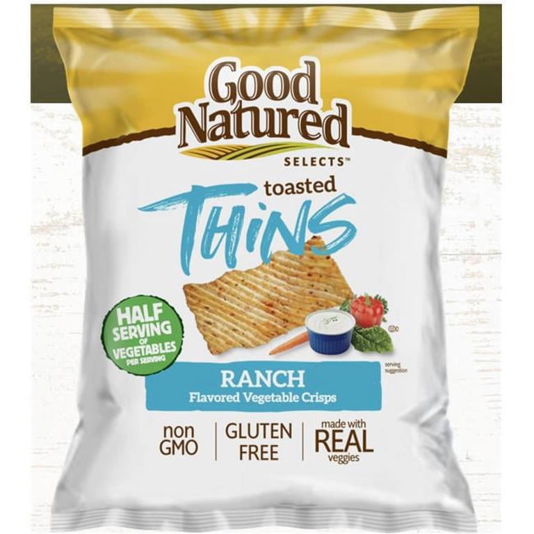 Good Natured Selects Toasted Thins Ranch Flavored Vegetable Crisps