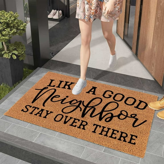 Good Neighbor Carpet B,1Xditan,Funny Words Welcome Doormat Entryway Front Porch Rugs Anti Bottom Floor Indoor Outdoor Carpet for Farmhouse Patio Home Decor
