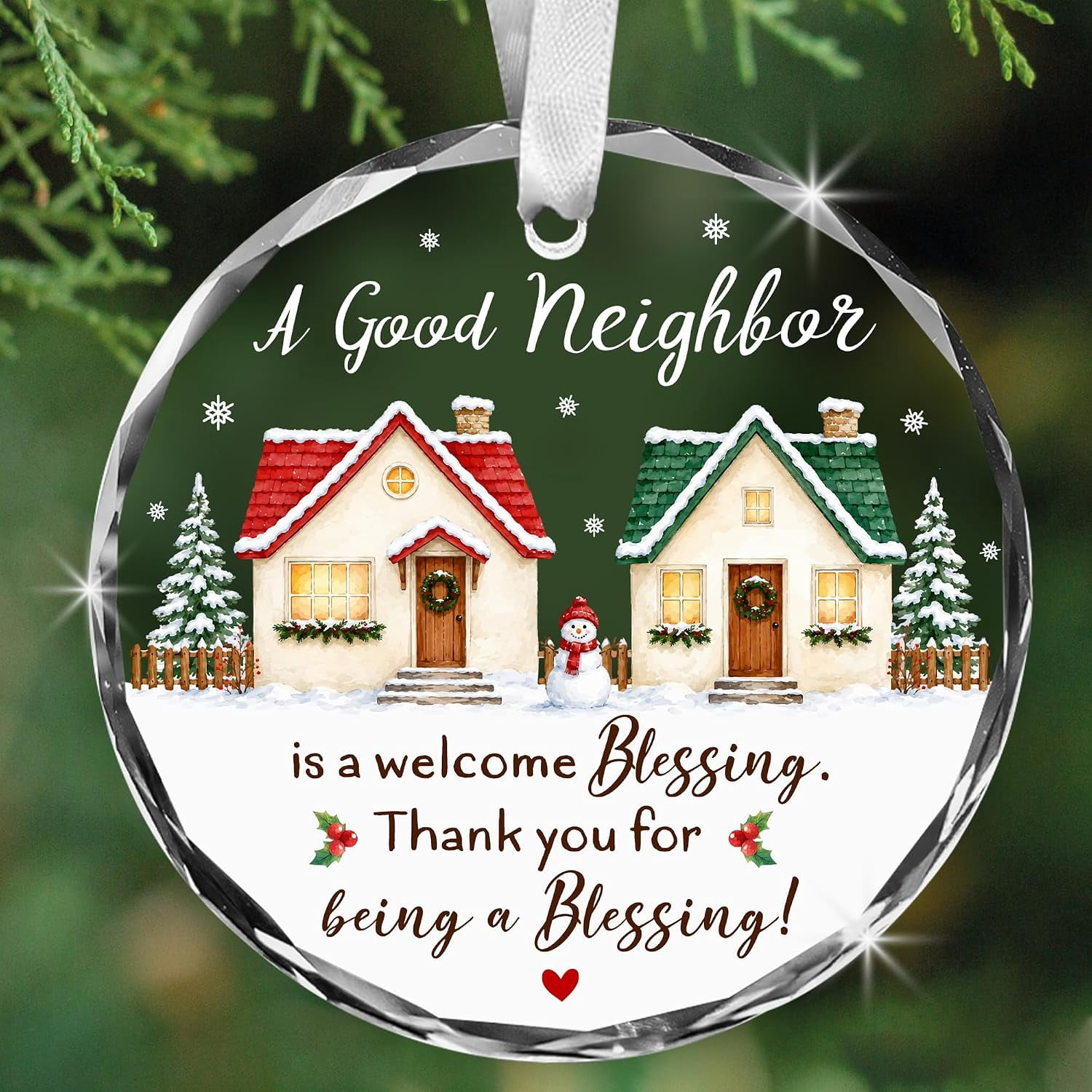 Good Neighbor Christmas Ornament, Neighbor Gifts for Women Men, Thank ...