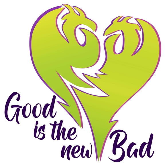 Good is the New Bad Title of the Movie Descendants Original Soundtrack Artwork Design Vinyl Wall Decal - Film About Villains Being Heroes Creative Heart for Nursery and Kid's Room Vinyl Wall Decorati