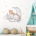 thumbnail image 1 of Generalia Safari Nursery Decor Cartoon Vinyl Removable Elephant and Giraffe Wall Stickers, 1 of 3
