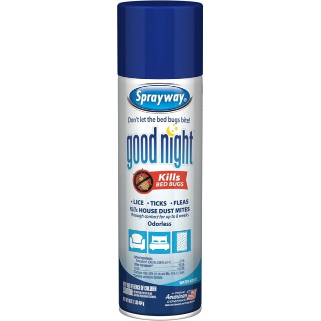 Good Night Bed Bug Spray, 16oz Odorless, WaterBased, EPA Registered
