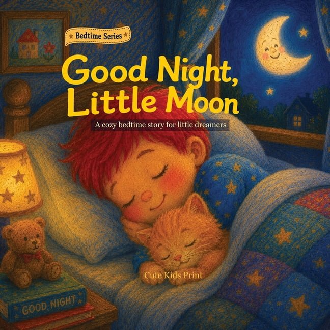 Good Night Bedtime Good Night, Little Moon: A Cozy Bedtime Story for Little Dreamers, Book 01, (Paperback)