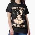 thumbnail image 1 of Good Night Donkey Peaceful Peach Tone Cute Farm Animal Art Unisex T-Shirt, up to size 5XL, 1 of 2