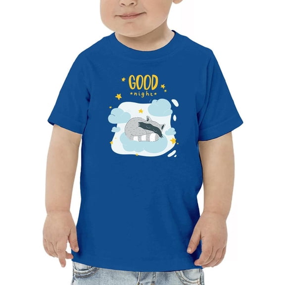 Good Night Raccoon. T-Shirt Toddler -Image by Shutterstock,  3 Toddler