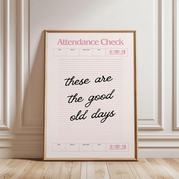 These Are The Good Old Days Art Poster Trendy Bedroom Poster Introvert Homebody Club Poster Quote Posters Retro Wall Art S, Stretched Canvas Size 16x24 F03.1.14l1706