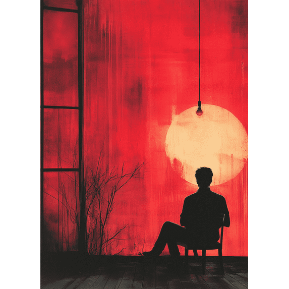 Good Old Days Canvas Print, Pink Red Preppy Art, Dopamine Decor for College Dorm Room