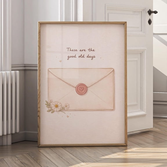 Good Old Days Nostalgic Typography Poster Unframed Paper Print