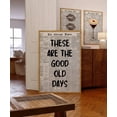 thumbnail image 1 of Good Old Days Retro Newspaper Typography Aesthetic 70s Positive Quote Decor, Unframed Canvas 8x10in, 1 of 4