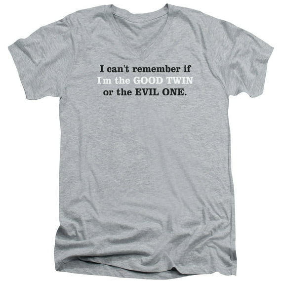 - Good Or Evil Tiwn - Slim Fit V Neck Shirt - Small
