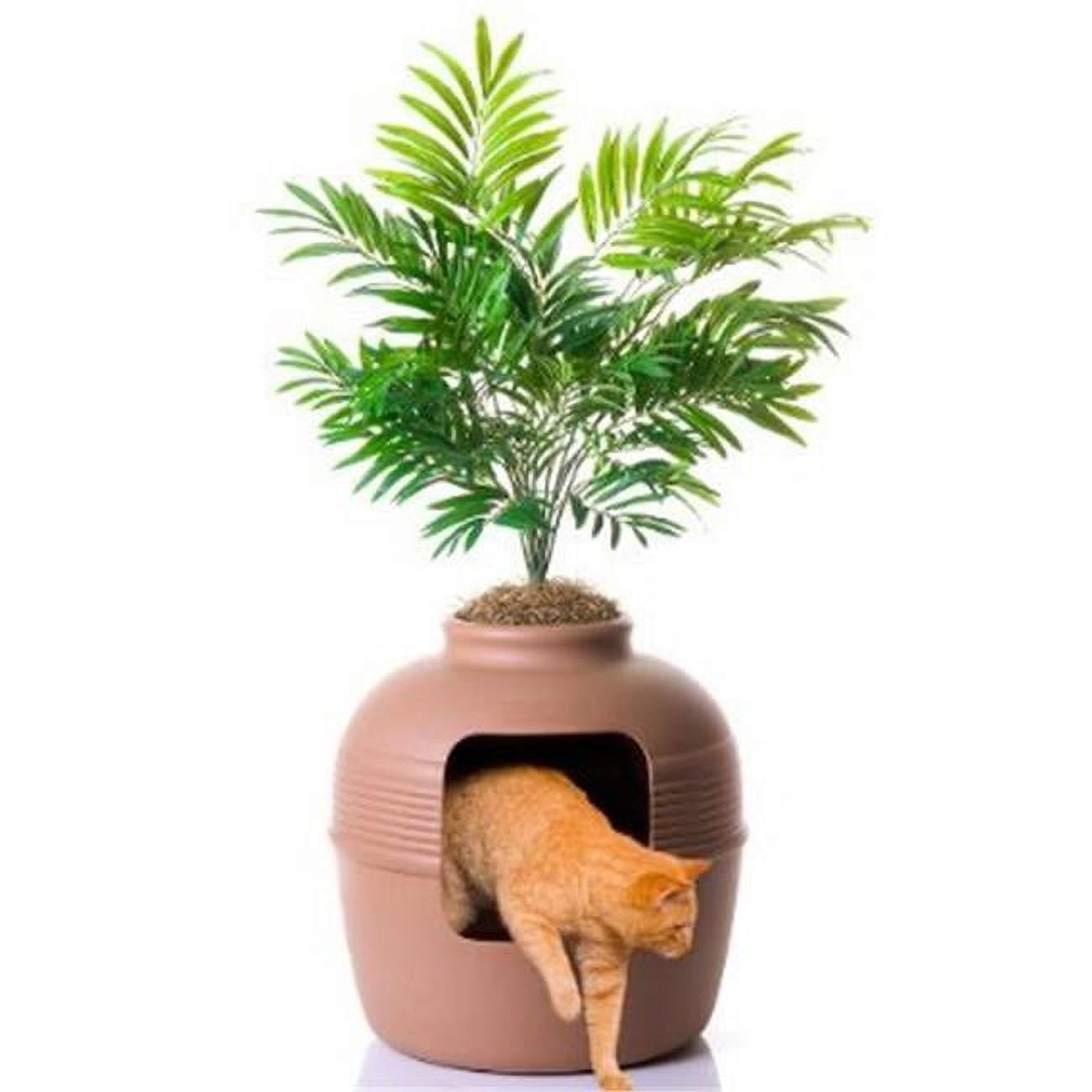 Good Pet Stuff Hidden Cat Litter Box Planter, Tan