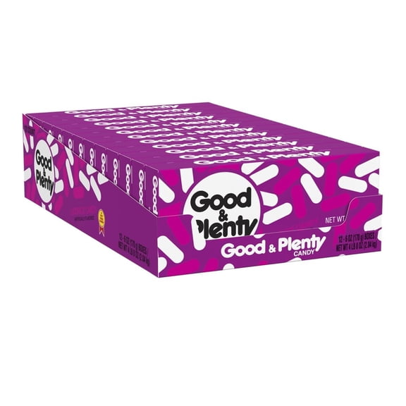 Good & Plenty Licorice Candy - 6-oz. Theater Box