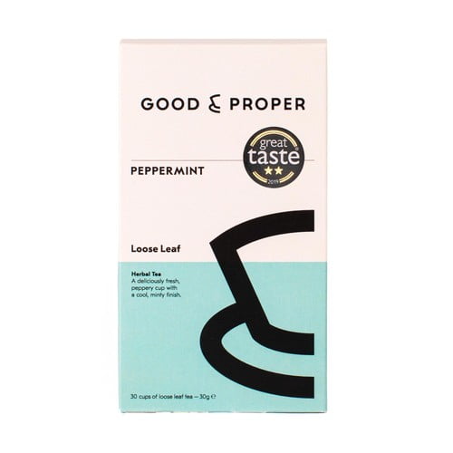 Good & Proper Tea - Loose Leaf Peppermint Tea 30g, British Import (Pack of 2)