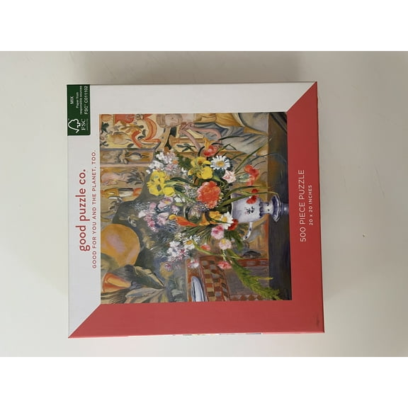 Good Puzzle Co. Renoir Vase of Flowers 500 Piece Jigsaw Puzzle