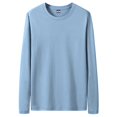 Good Quality 4XL 5XL Plus Size TShirts Men Long Sleeves Cotton Tops