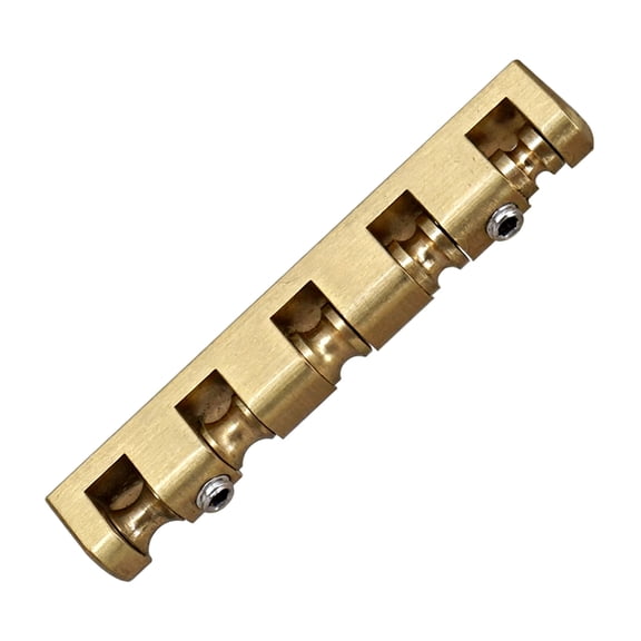 Good Quality Brass Roller Nut for Bass Guitars Adjustable Screw Height Enhances Sustains Includes Base Plate Tool