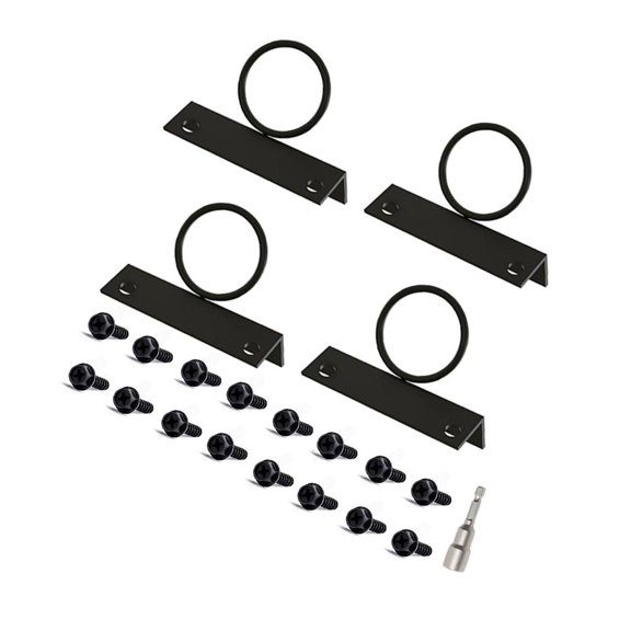 Good Quality Stainless Steel Rope Rings Brackets 90 Degree Angles Secure Mounting