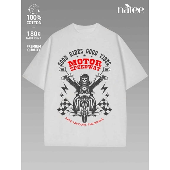 Good Rides, Good Vibes: Motor Speedway Halloween T-shirt