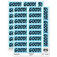 thumbnail image 1 of Good School Teacher Fun Text Sticker Set - Light Blue - Matte Finish - 2.00" Large, 1 of 7