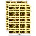 thumbnail image 1 of Good School Teacher Fun Text Sticker Set - Yellow - Matte Finish - 1.25" Mini, 1 of 7
