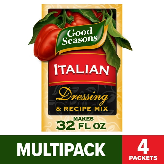 Good Seasons Italian Dressing & Recipe Seasoning Mix, 4 Ct Packets, Casein Free