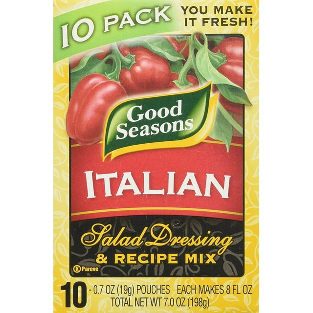 Good Seasons Italian Salad Dressing & Recipe Mix 0.7oz, 10 Pouches