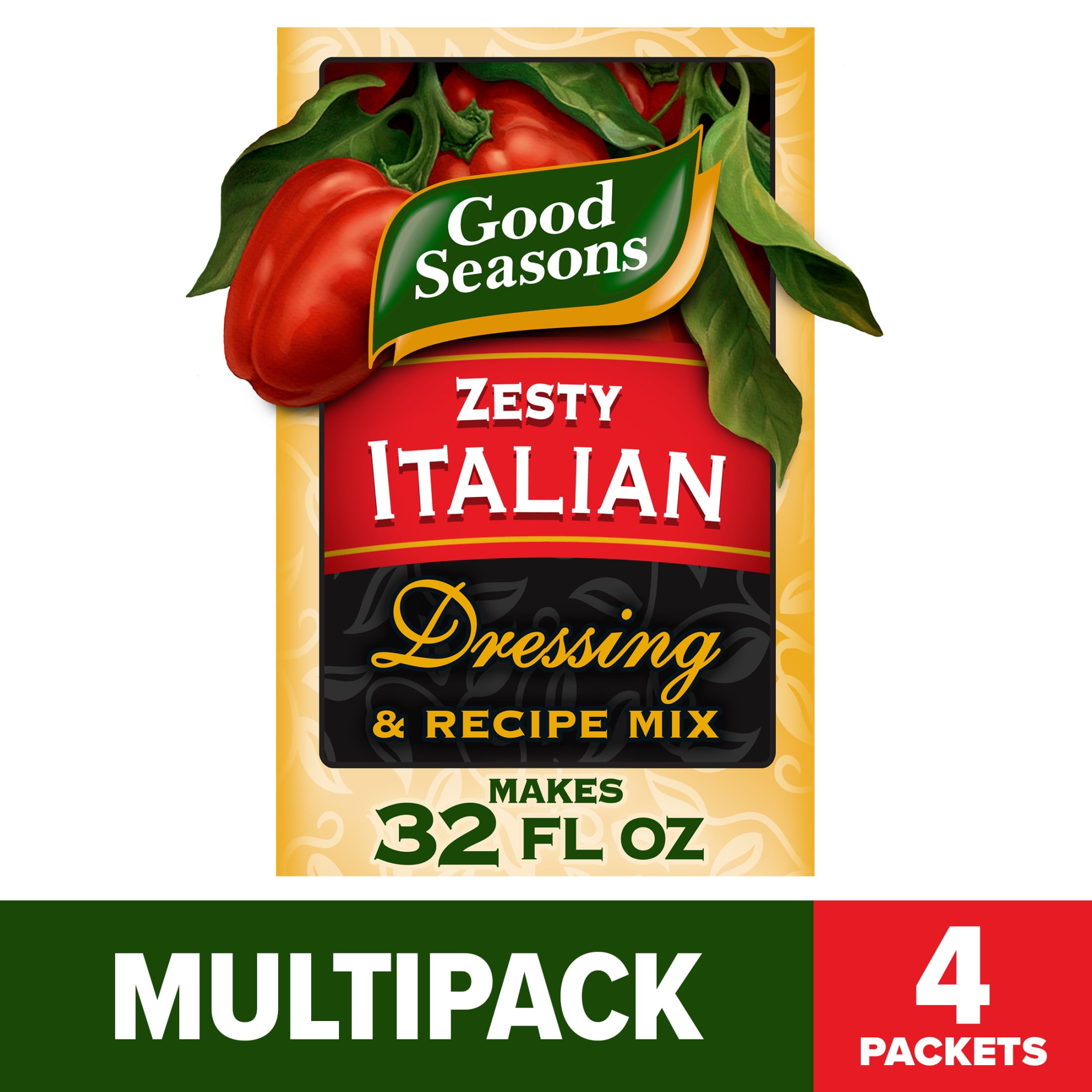 Good Seasons Zesty Italian Dressing & Recipe Seasoning Mix, 4 ct Packets