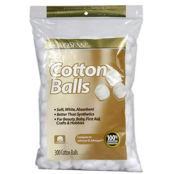 Good Sense Cotton Balls, 300 Count - Case of 36